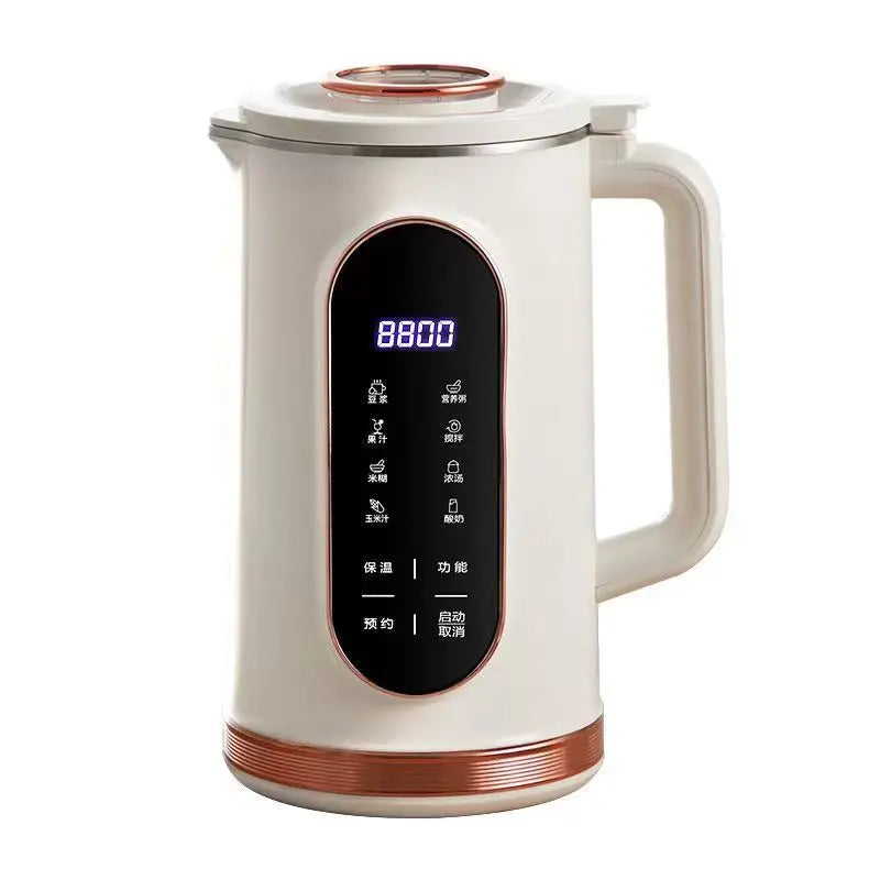 Compact 1.5L Soymilk Machine - 10-Blade Blender for Juices & Plant Milks