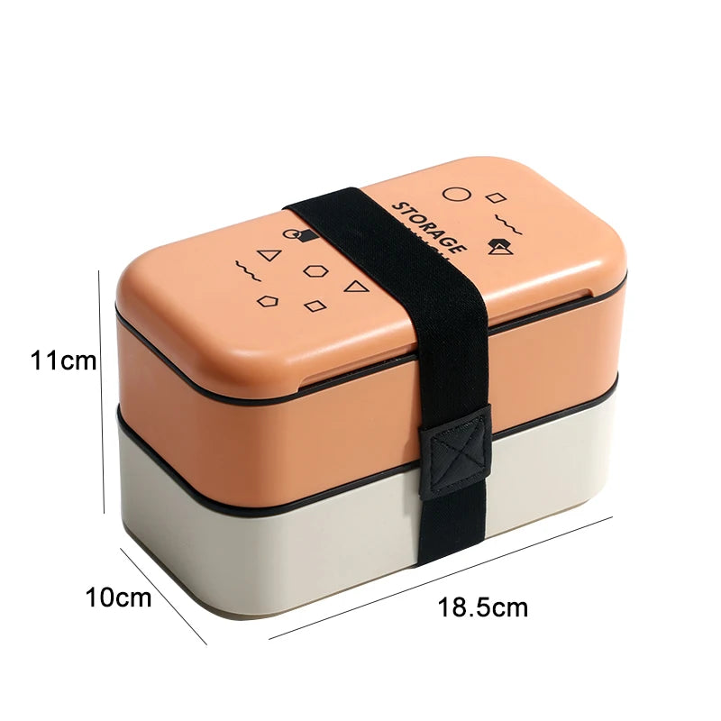 Eco Kids' Bento Lunch Box: Microwave-Safe, Leakproof Meal Prep Container | NODISHDRAMA