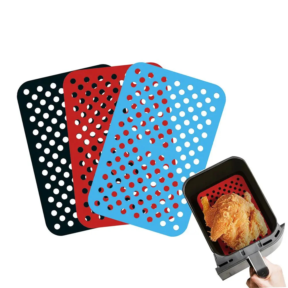 Air Fryer Silicone Mat For Ninja Foodi DZ201 Kitchen Non-stick Baking Mat Pastry Tool Accessories Bakeware Oil Mats Cake Grilled