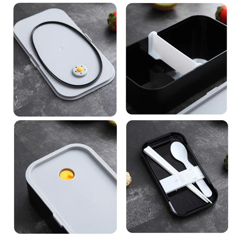 Eco Kids' Bento Lunch Box: Microwave-Safe, Leakproof Meal Prep Container | NODISHDRAMA