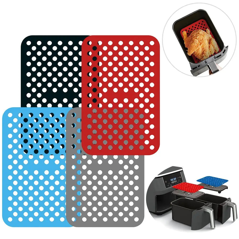 Air Fryer Silicone Mat For Ninja Foodi DZ201 Kitchen Non-stick Baking Mat Pastry Tool Accessories Bakeware Oil Mats Cake Grilled