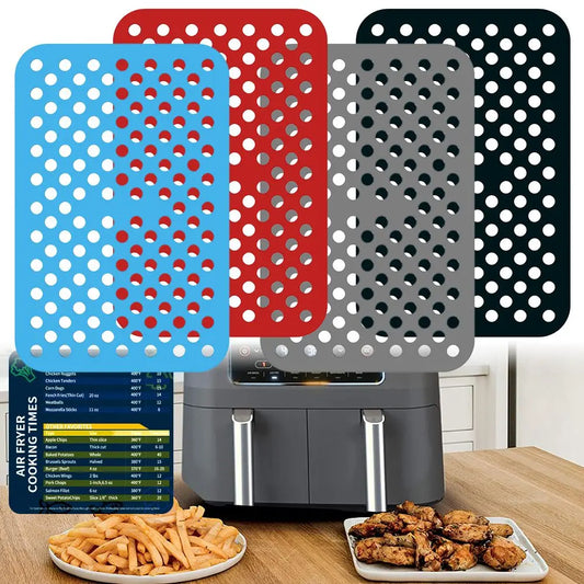 Air Fryer Silicone Mat For Ninja Foodi DZ201 Kitchen Non-stick Baking Mat Pastry Tool Accessories Bakeware Oil Mats Cake Grilled