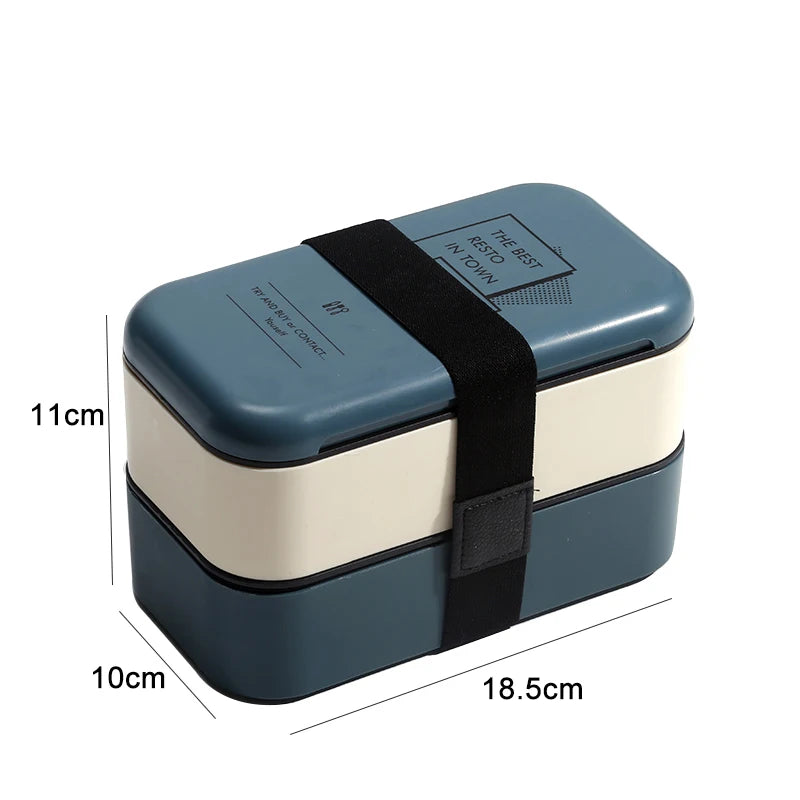 Eco Kids' Bento Lunch Box: Microwave-Safe, Leakproof Meal Prep Container | NODISHDRAMA